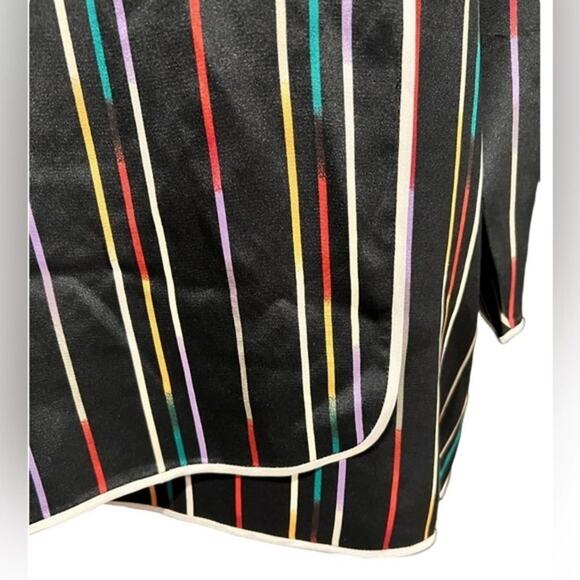 LE FOU WILFRED ARITZIA 100% Silk Rainbow Quarter Sleeve Blouse Size‎ XS - Picture 5 of 7